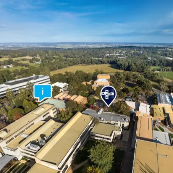 Ariel view of Mt Helen Campus.