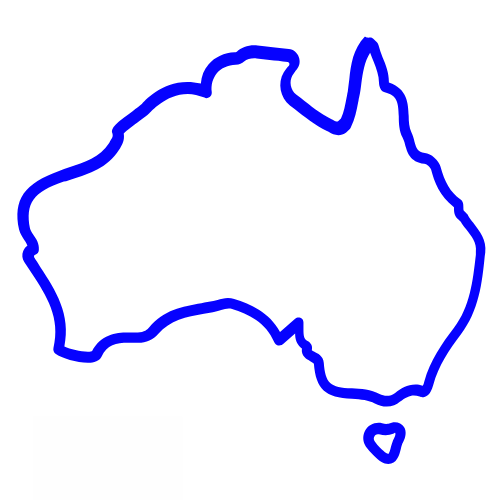An icon of a map of Australia